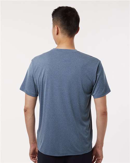 Heather Navy - On Model Back