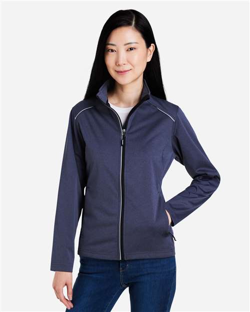 Classic Navy Heather - On Model Front