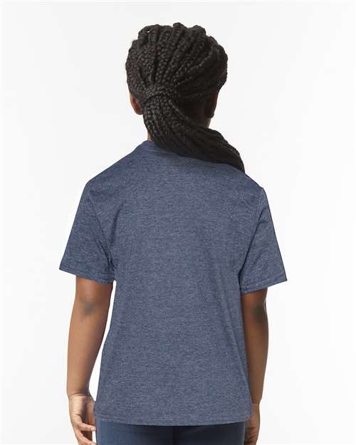 Heather Navy - On Model Back