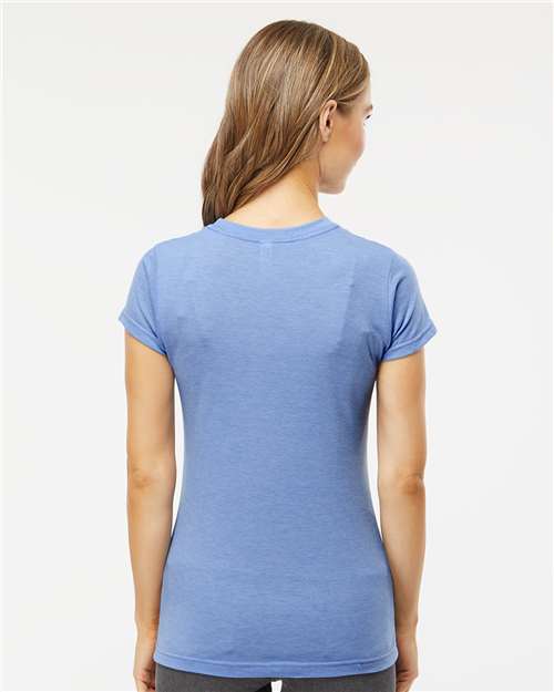 Heather Blue - On Model Back