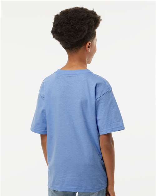 Heather Blue - On Model Back