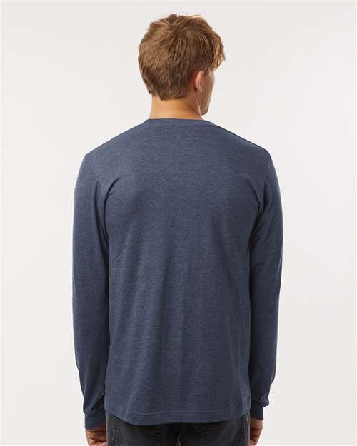 Heather Navy - On Model Back