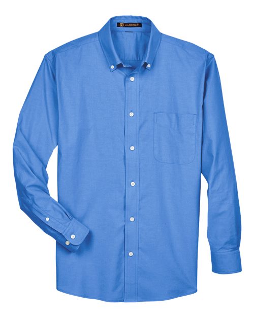 Harriton Chemise oxford à manches longues