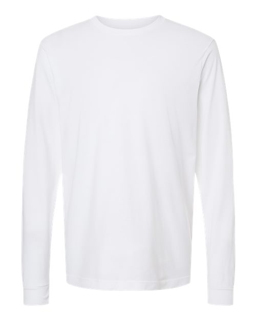 M&O Tee-shirt unisexe à manches longues en jersey fin