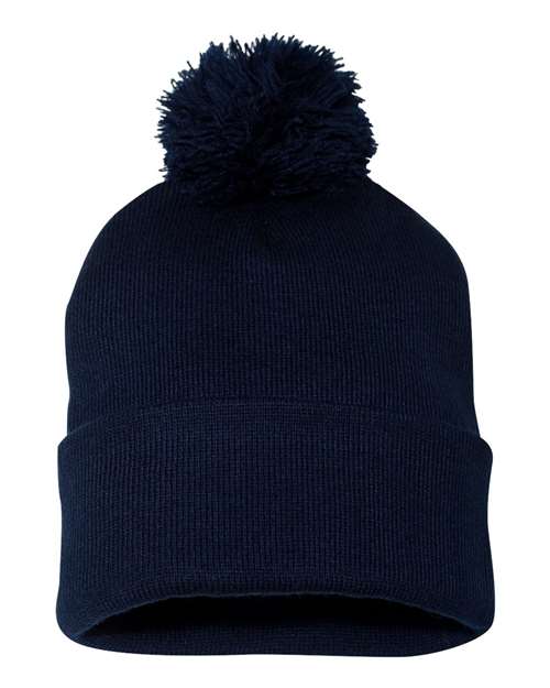 Sportsman Tuque à pompon et revers 12"