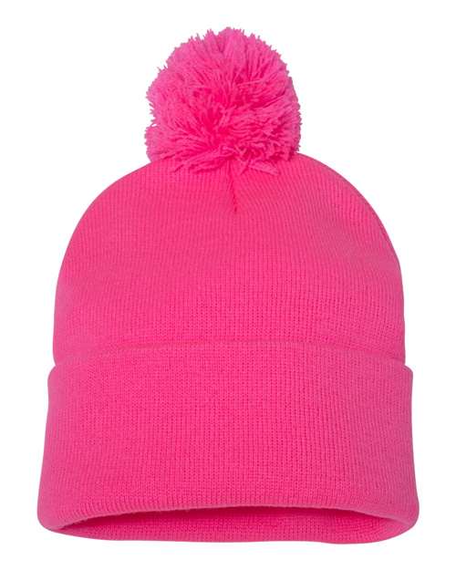 Sportsman Tuque à pompon et revers 12"