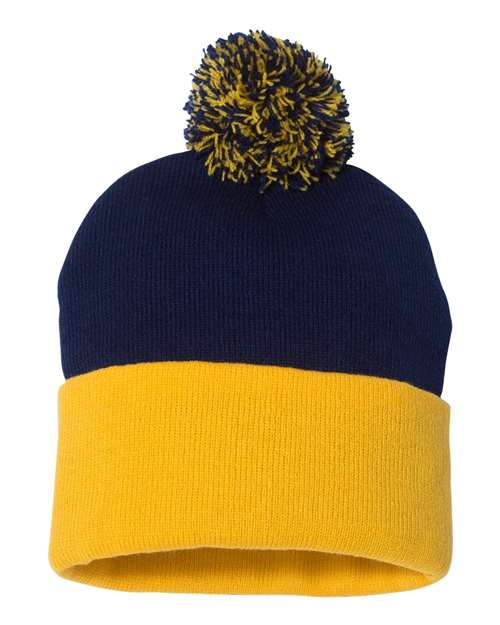 Sportsman Tuque à pompon et revers 12"