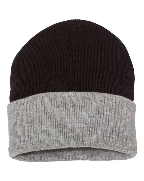 Tuque à revers 12" deux tons