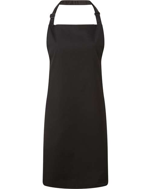 Tablier à bavette en tissu recyclé de couleur