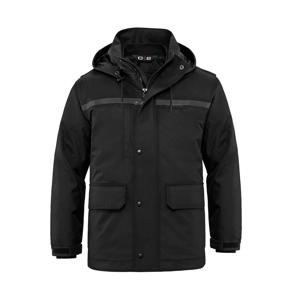 Adult Heavy Duty 3 in 1 Parka with Detachable Hood