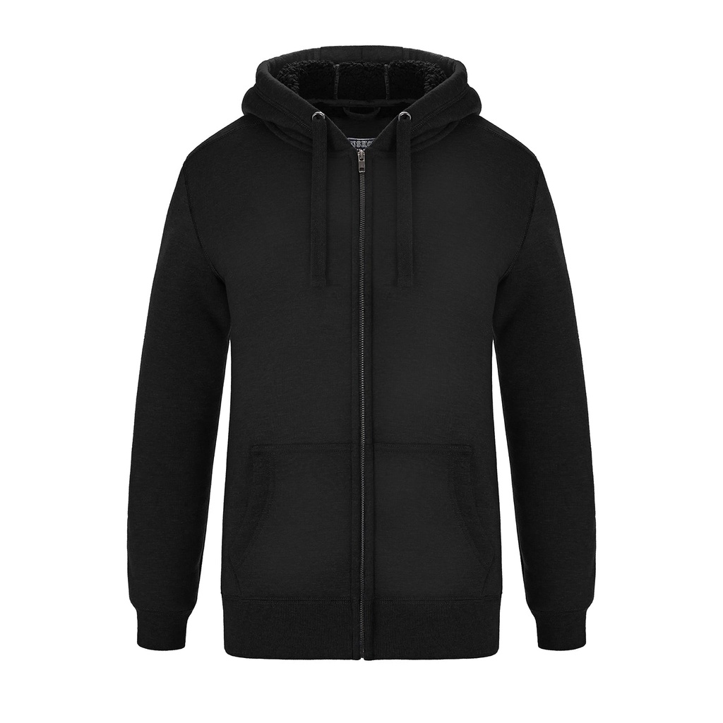 Ladies Full-Zip Hooded Sweatshirt w/ Sherpa Fleece