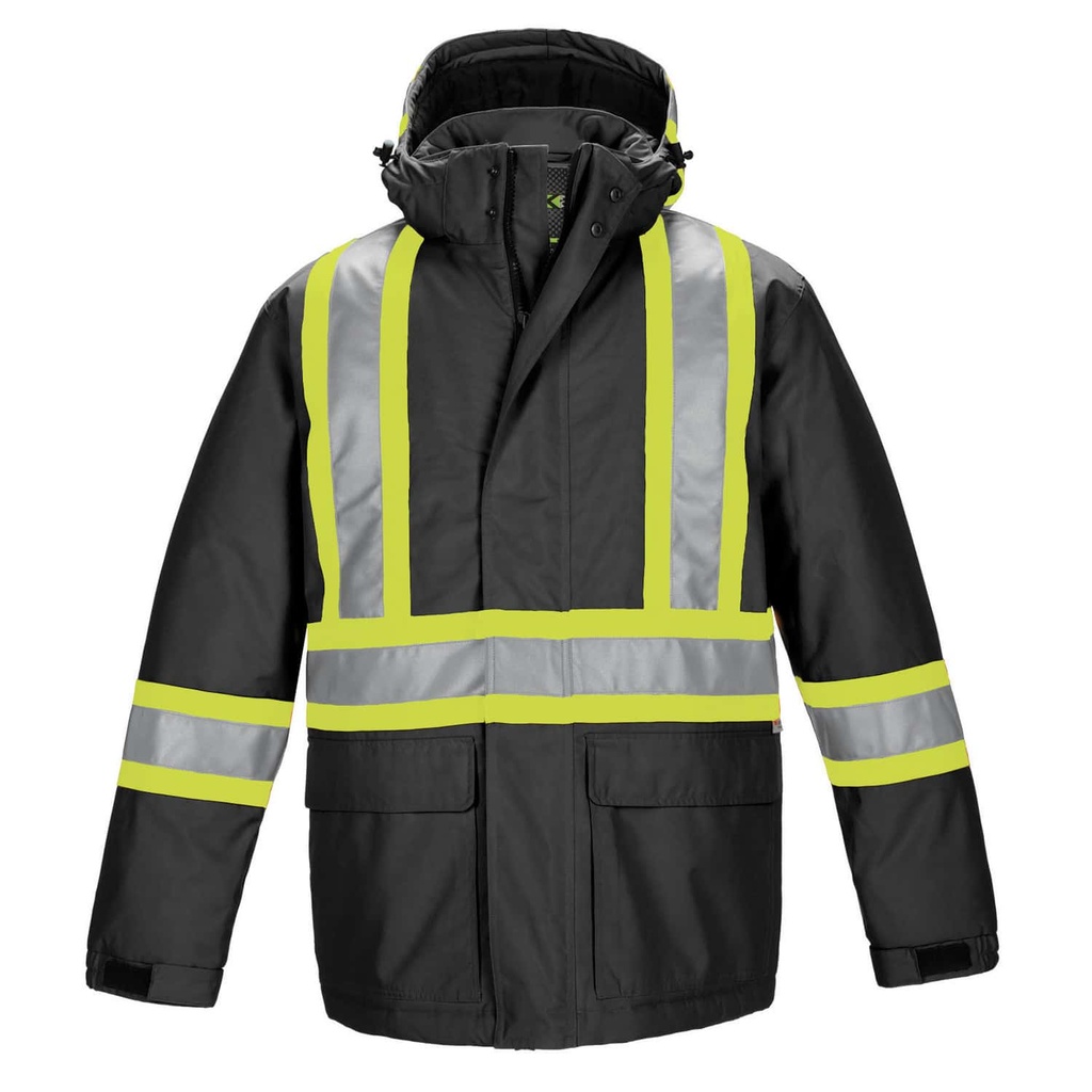 Polyester Canvas Hi-Vis Parka