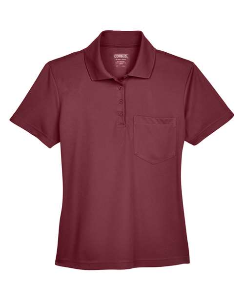 CORE365 Women's Origin Performance Piqué Polo with Pocket