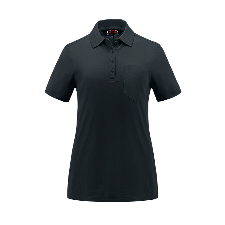 Ladies Pique Mesh Polo w/ Pocket