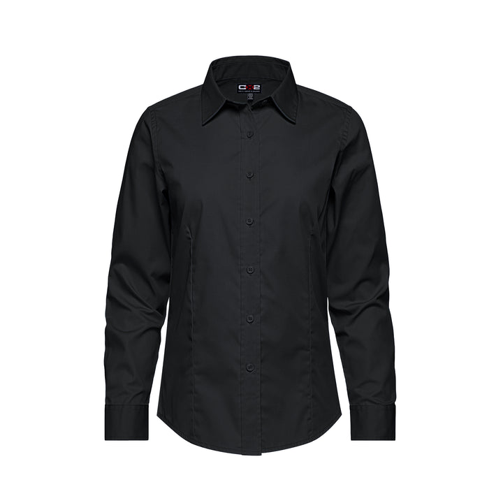Ladies Poly-Cotton Twill Long Sleeve Easy-Care Shirt