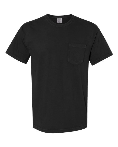 T-shirt épais à poche teinté en pièce