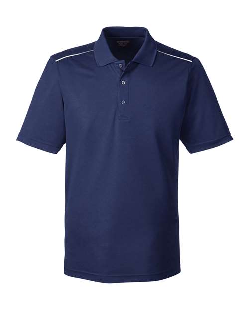 CORE365 Polo piqué avec passepoil réfléchissant Radiant