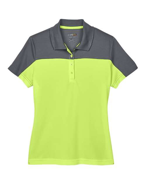 CORE365 Polo piqué blocs de couleurs Balance pour femmes