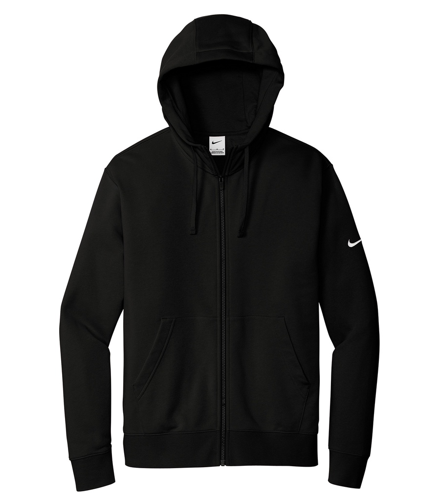 NIKE CHANDAIL À CAPUCHON À GLISSIÈRE MOLLETON CLUB AVEC SWOOSH À LA MANCHE