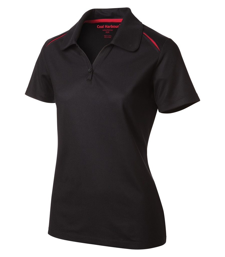 COAL HARBOUR® SNAG RESISTANT CONTRAST INSET LADIES' POLO