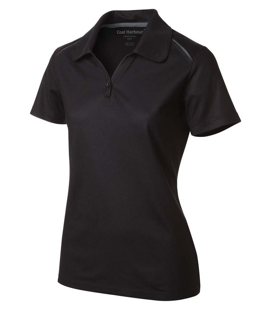 [UL4002] Coal Harbour® COAL HARBOUR® SNAG RESISTANT CONTRAST INSET LADIES' POLO