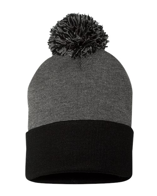 Tuque à pompon et revers 12"