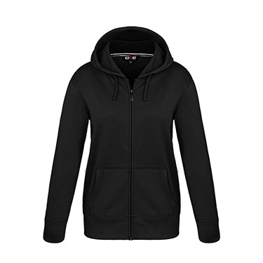Ladies Polyester Full-Zip Hooded Sweatshirt